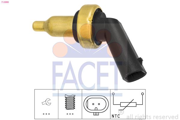 FACET 7.3390 Sensor, coolant temperature