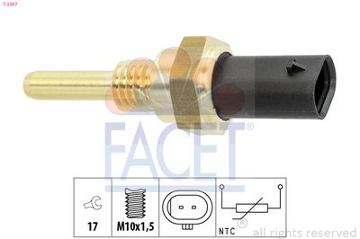 Sensor, coolant temperature FACET 7.3397