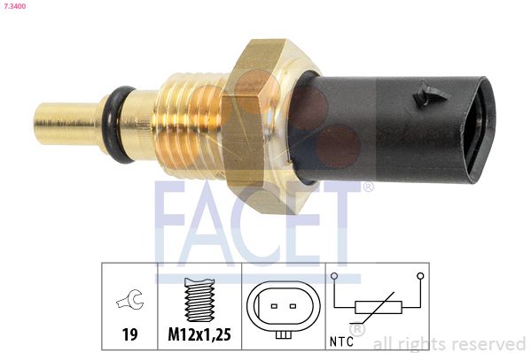 FACET 7.3400 Sensor, oil temperature
