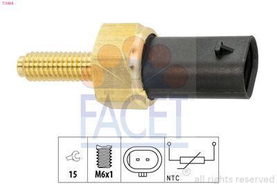 Sensor, coolant temperature FACET 7.3404