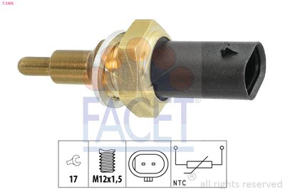 Sensor, coolant temperature FACET 7.3405
