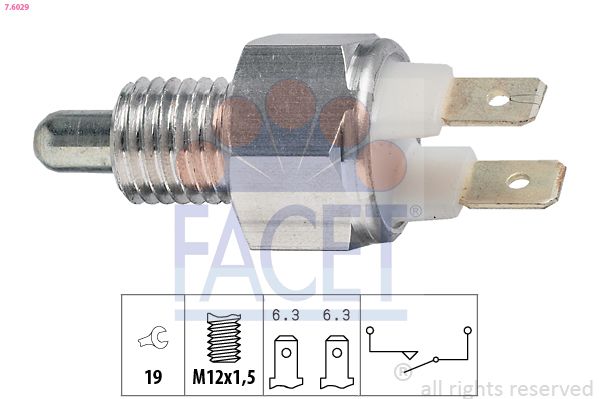 FACET 7.6029 Switch, reverse light