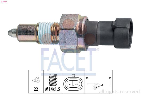 FACET 7.6067 Switch, reverse light