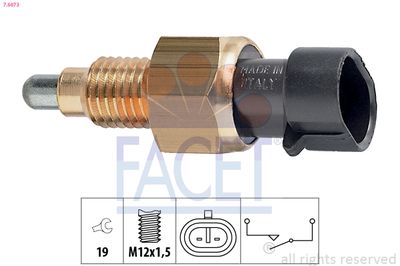 Switch, reverse light FACET 7.6073