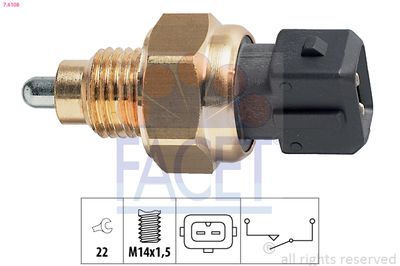 Switch, reverse light FACET 7.6108