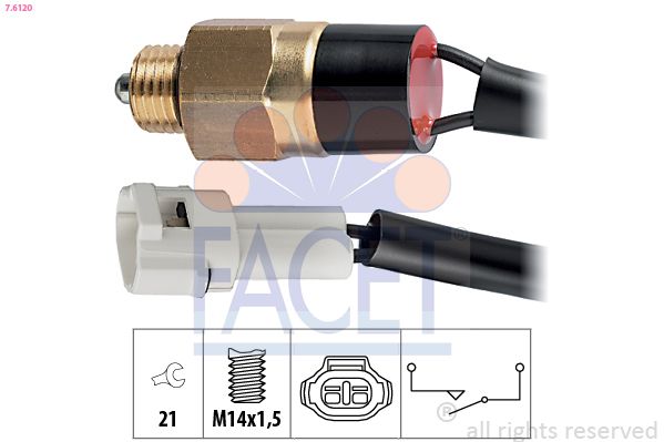 FACET 7.6120 Switch, reverse light