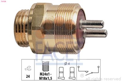 Switch, reverse light FACET 7.6128