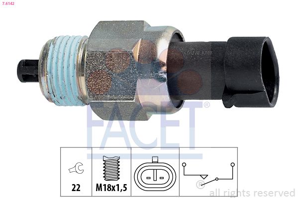 FACET 7.6142 Switch, reverse light