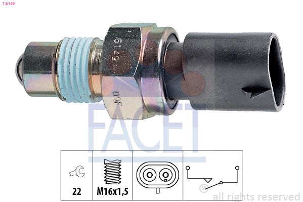 FACET 7.6149 Switch, reverse light
