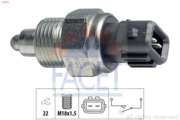 FACET 7.6152 Switch, reverse light