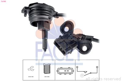 Switch, reverse light FACET 7.6195