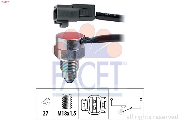 FACET 7.6197 Switch, reverse light