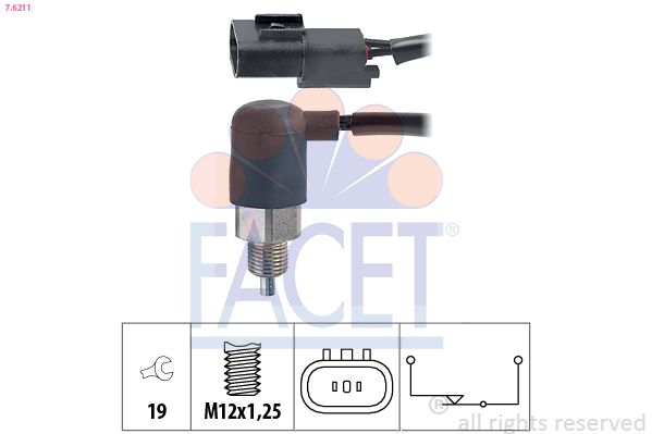 FACET 7.6211 Switch, reverse light