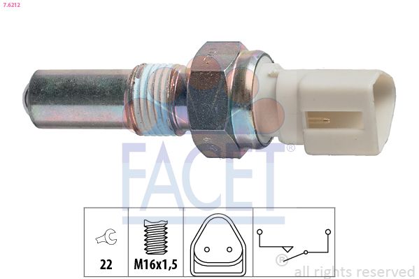 FACET 7.6212 Switch, reverse light