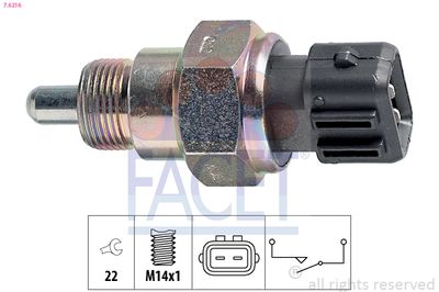 Switch, reverse light FACET 7.6216