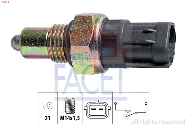 FACET 7.6219 Switch, reverse light