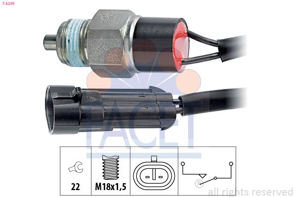 FACET 7.6239 Switch, reverse light