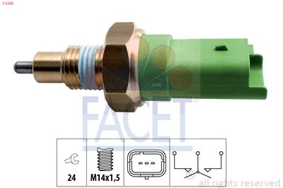 Switch, reverse light FACET 7.6245