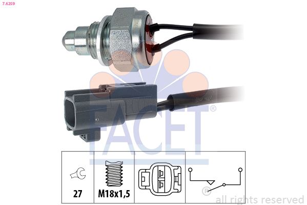 FACET 7.6259 Switch, reverse light