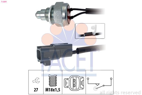 FACET 7.6261 Switch, reverse light