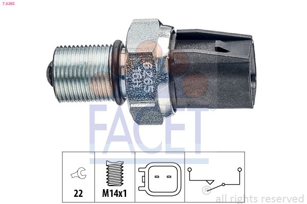 FACET 7.6265 Switch, reverse light