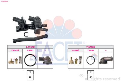 Thermostat, coolant FACET 7.7956KK