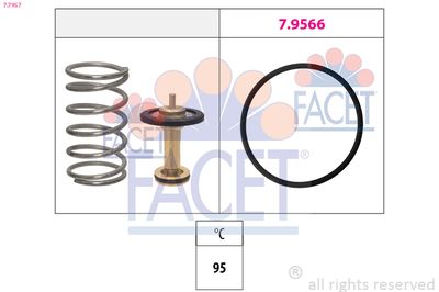 Thermostat, coolant FACET 7.7957