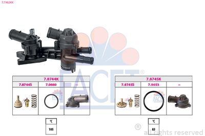 Thermostat, coolant FACET 7.7962KK