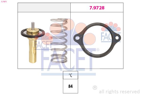 FACET 7.7971 Thermostat, coolant