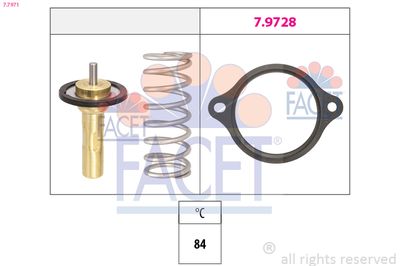 Thermostat, coolant FACET 7.7971