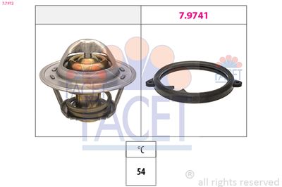 Thermostat, coolant FACET 7.7972