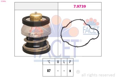 Thermostat, coolant FACET 7.7976