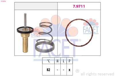 Thermostat, coolant FACET 7.7978