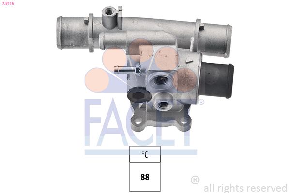 FACET 7.8116 Thermostat, coolant