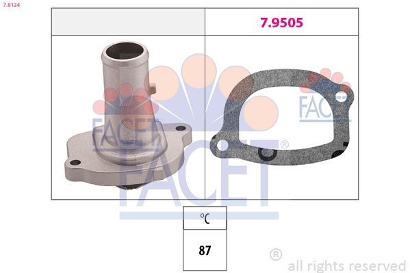 FACET 7.8124 Thermostat, coolant