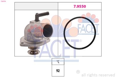 Thermostat, coolant FACET 7.8174
