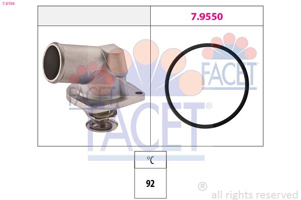 FACET 7.8194 Thermostat, coolant