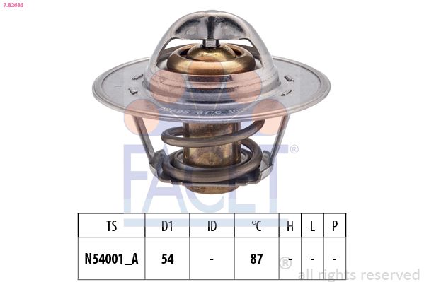 FACET 7.8268S Thermostat, coolant
