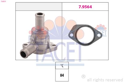 Thermostat, coolant FACET 7.8311