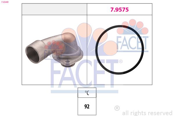 FACET 7.8349 Thermostat, coolant