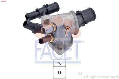 Thermostat, coolant FACET 7.8497