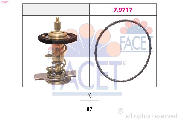 FACET 7.8511 Thermostat, coolant