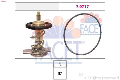 Thermostat, coolant FACET 7.8511