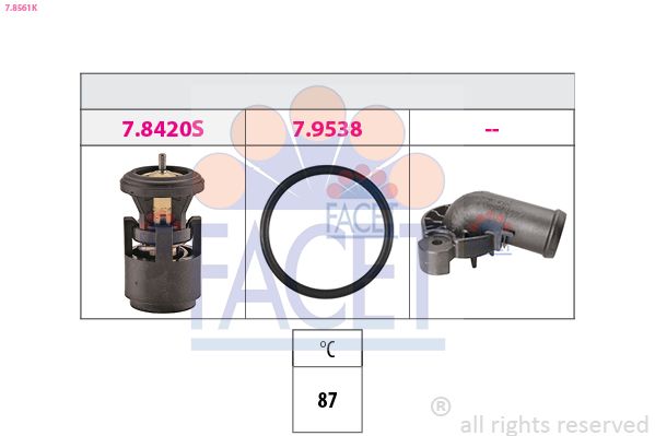 FACET 7.8561K Thermostat, coolant