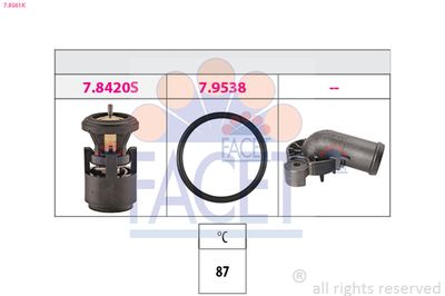 Thermostat, coolant FACET 7.8561K