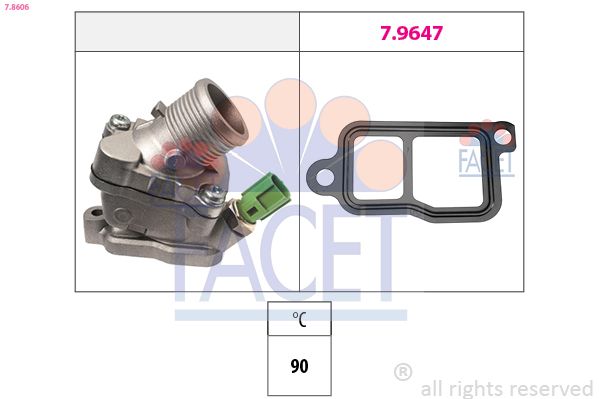 FACET 7.8606 Thermostat, coolant