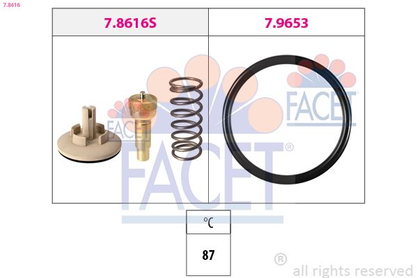 FACET 7.8616 Thermostat, coolant