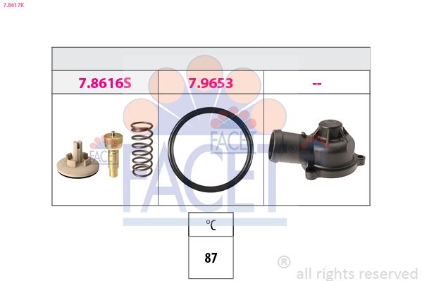FACET 7.8617K Thermostat, coolant