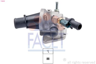 Thermostat, coolant FACET 7.8639