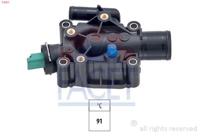 Thermostat, coolant FACET 7.8671